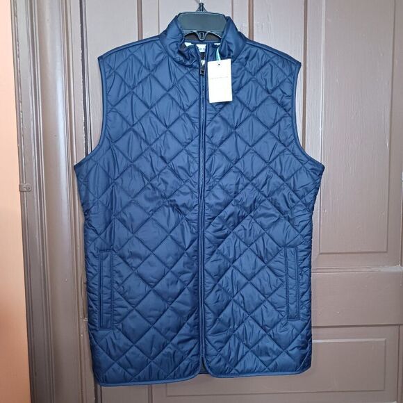 Peter Millar Boy's Essex Navy Blue Quilted Youth Vest size L - Picture 10 of 10